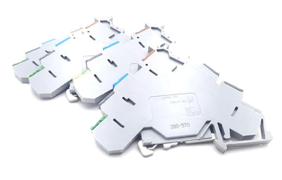 New – Open box Lot of 4 Wago 280-570 4 Conductor Sensor Terminal Block 400V, 20A, 12-28Awg