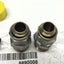 New Lot of 2 Julabo 8890008 Stainless Adapter Fittings M16x1 Female to 1/2" NPT