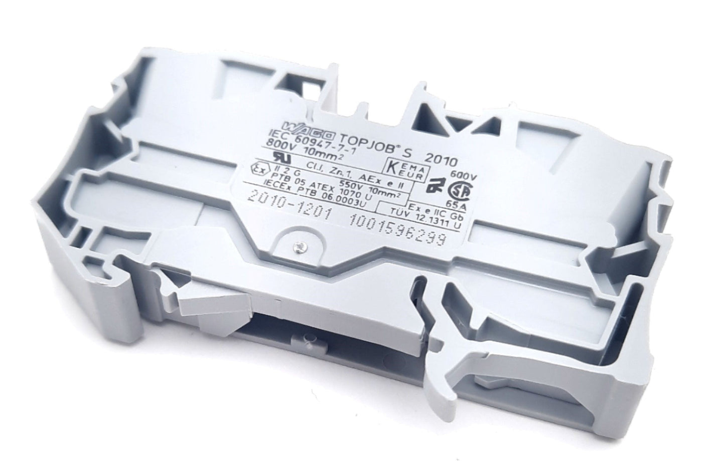 New – Open box Lot of 18 Wago 2010-1201 2 Conductor Through Terminal Block 76A 800V 6-14Awg