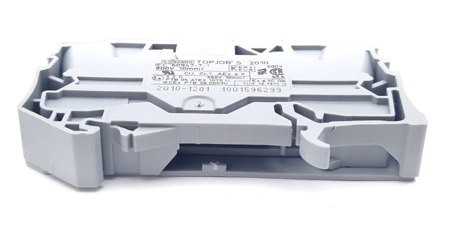 New – Open box Lot of 18 Wago 2010-1201 2 Conductor Through Terminal Block 76A 800V 6-14Awg