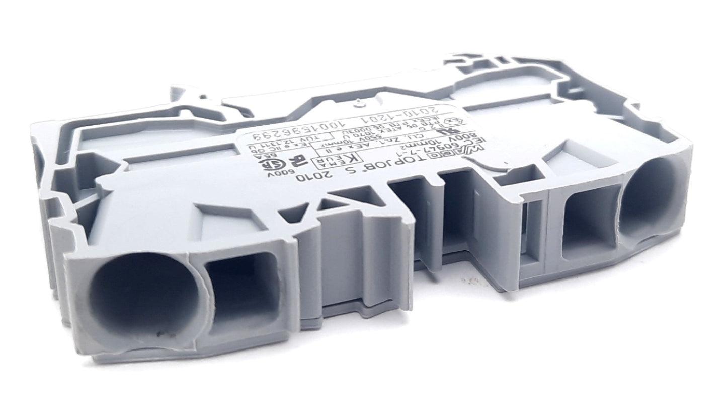 New – Open box Lot of 18 Wago 2010-1201 2 Conductor Through Terminal Block 76A 800V 6-14Awg