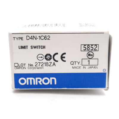 New – Open box Omron D4N-1C62 Limit Switch, Pg13.5 Conduit, 2NC/1NO, 3A/240VAC 0.27A/250VDC