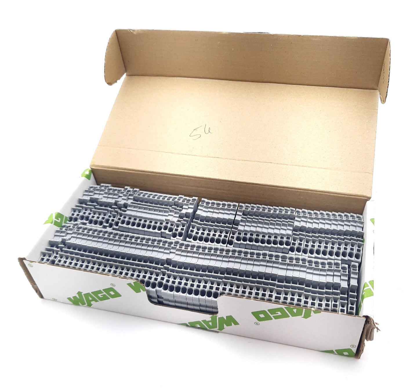 New Lot of 100 Wago 20001-1201 Feedthrough Terminal Block 2 Conductor 800V 24A