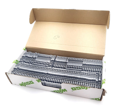 New Lot of 100 Wago 20001-1201 Feedthrough Terminal Block 2 Conductor 800V 24A