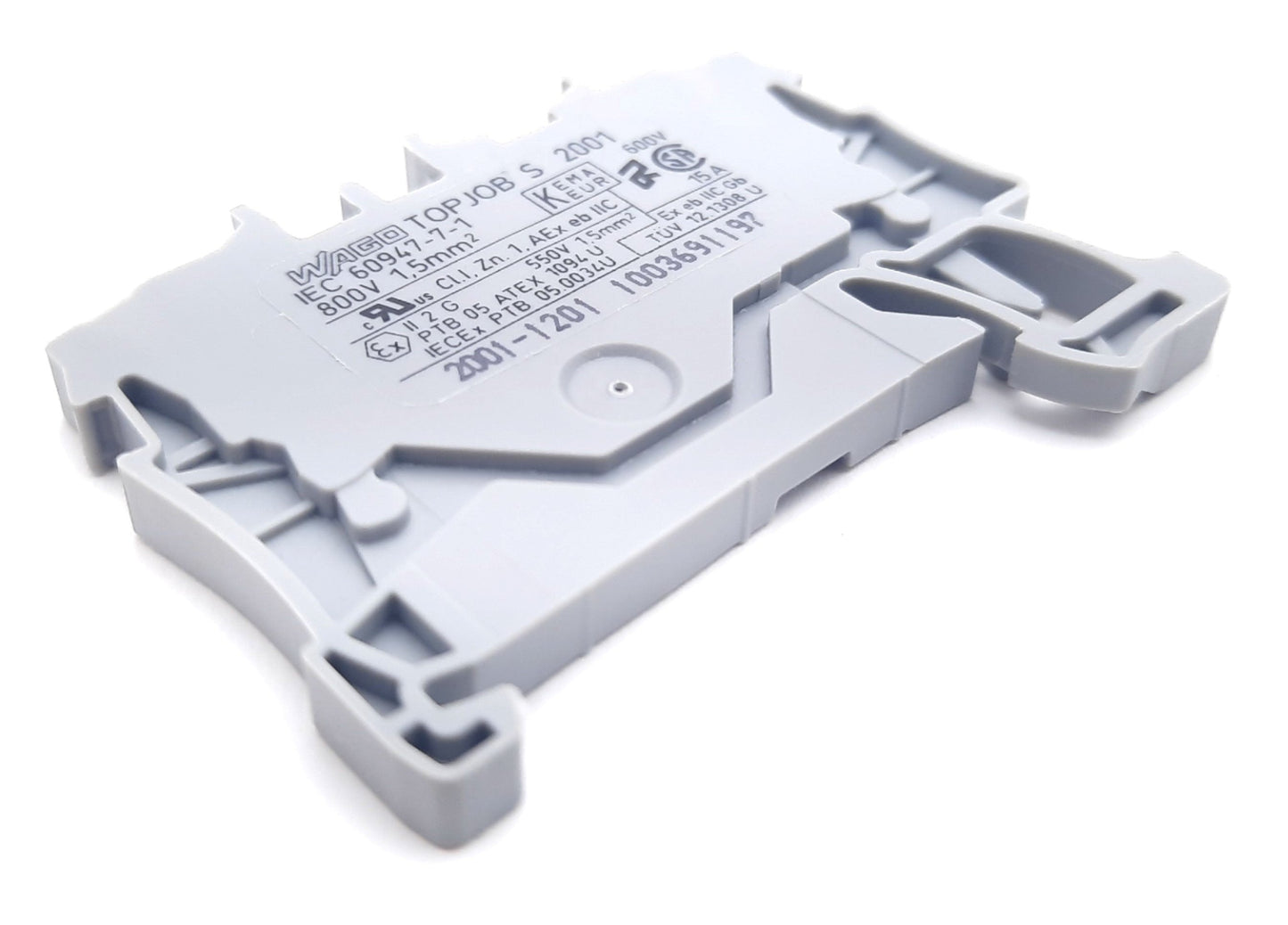 New Lot of 100 Wago 20001-1201 Feedthrough Terminal Block 2 Conductor 800V 24A