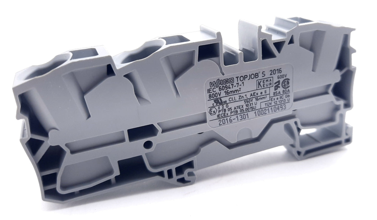 New Lot of 13 Wago 2016-1301 3 Position Terminal Block 25mm 800V 76A 20-4AWG