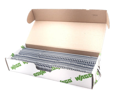 New Lot of 100 Wago 2002-1201 TOP JOB Feed-Thru Terminal Blocks, Cage-Clamp 600V 20A