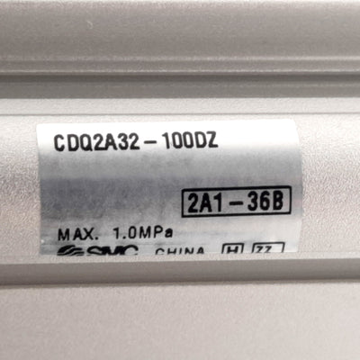 New SMC CDQ2F32-100DZ Compact Cylinder, ø32mm Bore, 100mm Stroke, Rc1/8, 1.0MPa