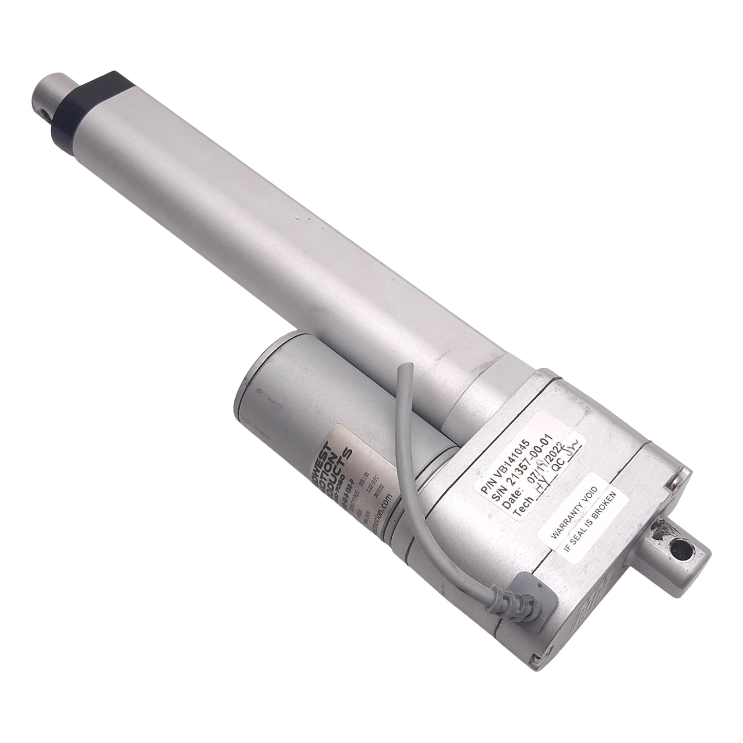 Used Midwest Motion MMP LA3-24V-40-A-150-P Linear Actuator, 5.91in Stroke, 24VDC 1.6A