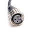 New Omron XS2W-M12PUR4SS10M Cordset, M12 4-Pin Male Straight to Female, 250VAC/DC 4A