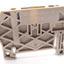 New Lot of 35 Weidmuller ZEW Terminal Block End Bracket, 35mm DIN Rail Mount