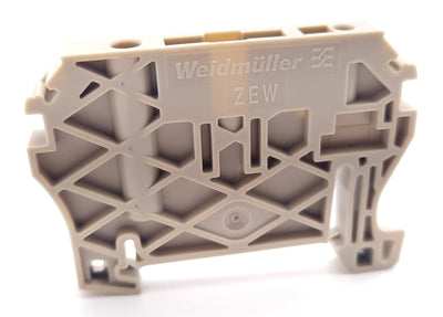 New Lot of 35 Weidmuller ZEW Terminal Block End Bracket, 35mm DIN Rail Mount