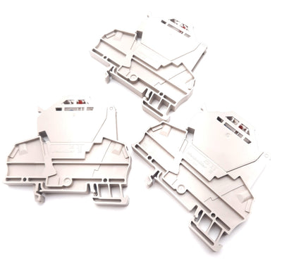 New Lot of 3 Weidmuller 1616420000 Fuse Terminal Block Single Level 2 Position 500V