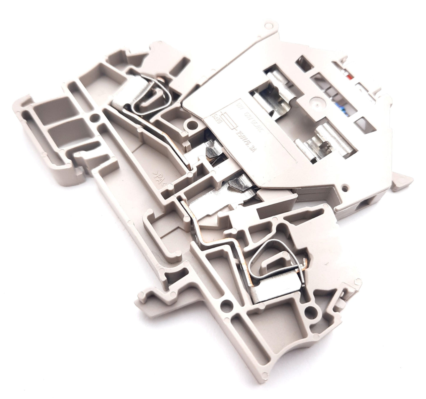 New Lot of 3 Weidmuller 1616420000 Fuse Terminal Block Single Level 2 Position 500V