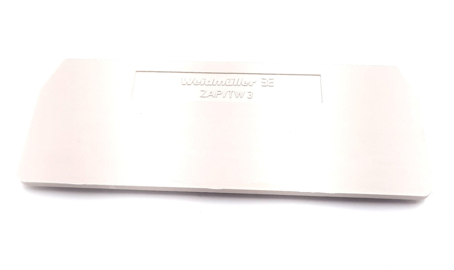 New lot of 50 Weidmuller 1608800000, ZAP/TW 3 Terminal Block End Plate