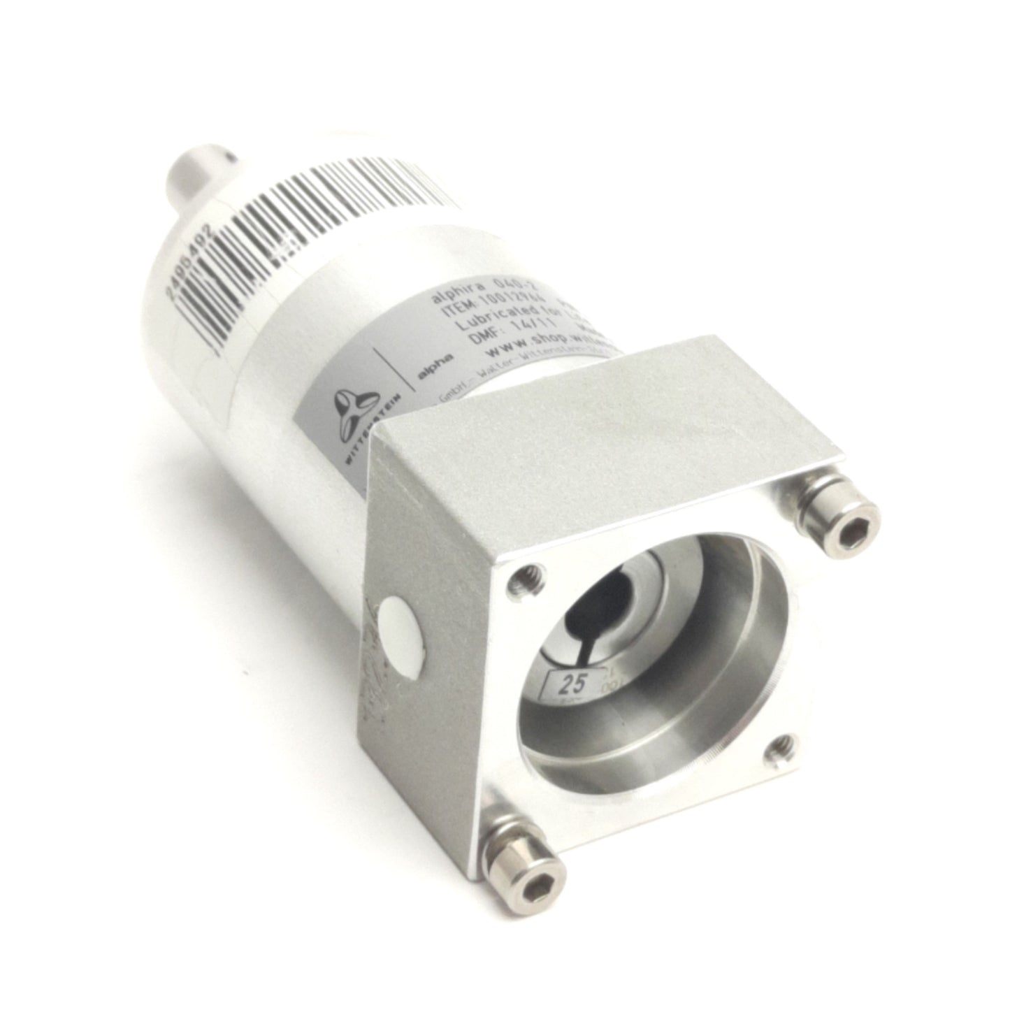 Used Wittenstein Alphira 040-2 10012964 Gearhead, 25:1, 10mm shaft, 8mm Input