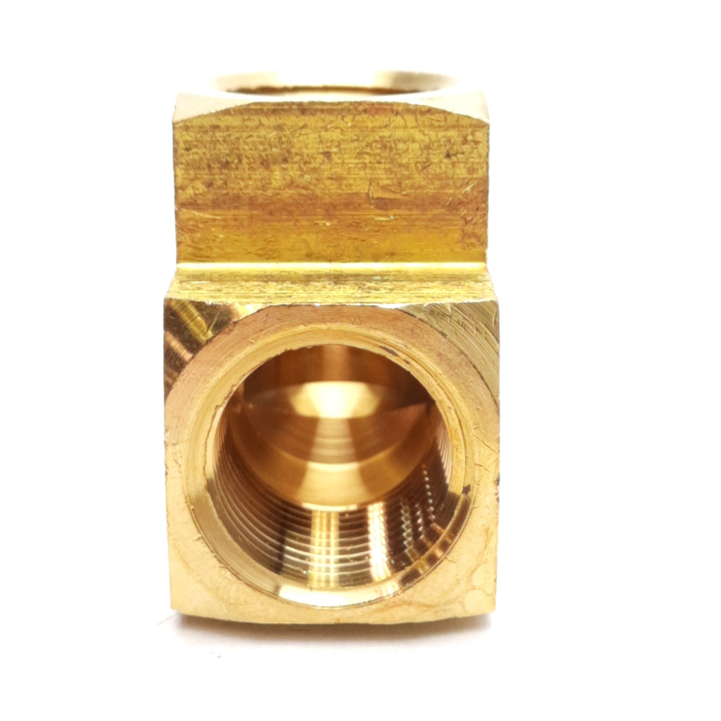New Lot of 9 28003 3/8in 90 Degree Female Brass Elbow Fitting, 3/8in FIP/NPT