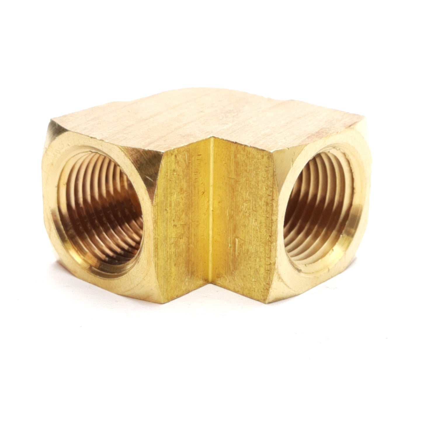 New Lot of 9 28003 3/8in 90 Degree Female Brass Elbow Fitting, 3/8in FIP/NPT
