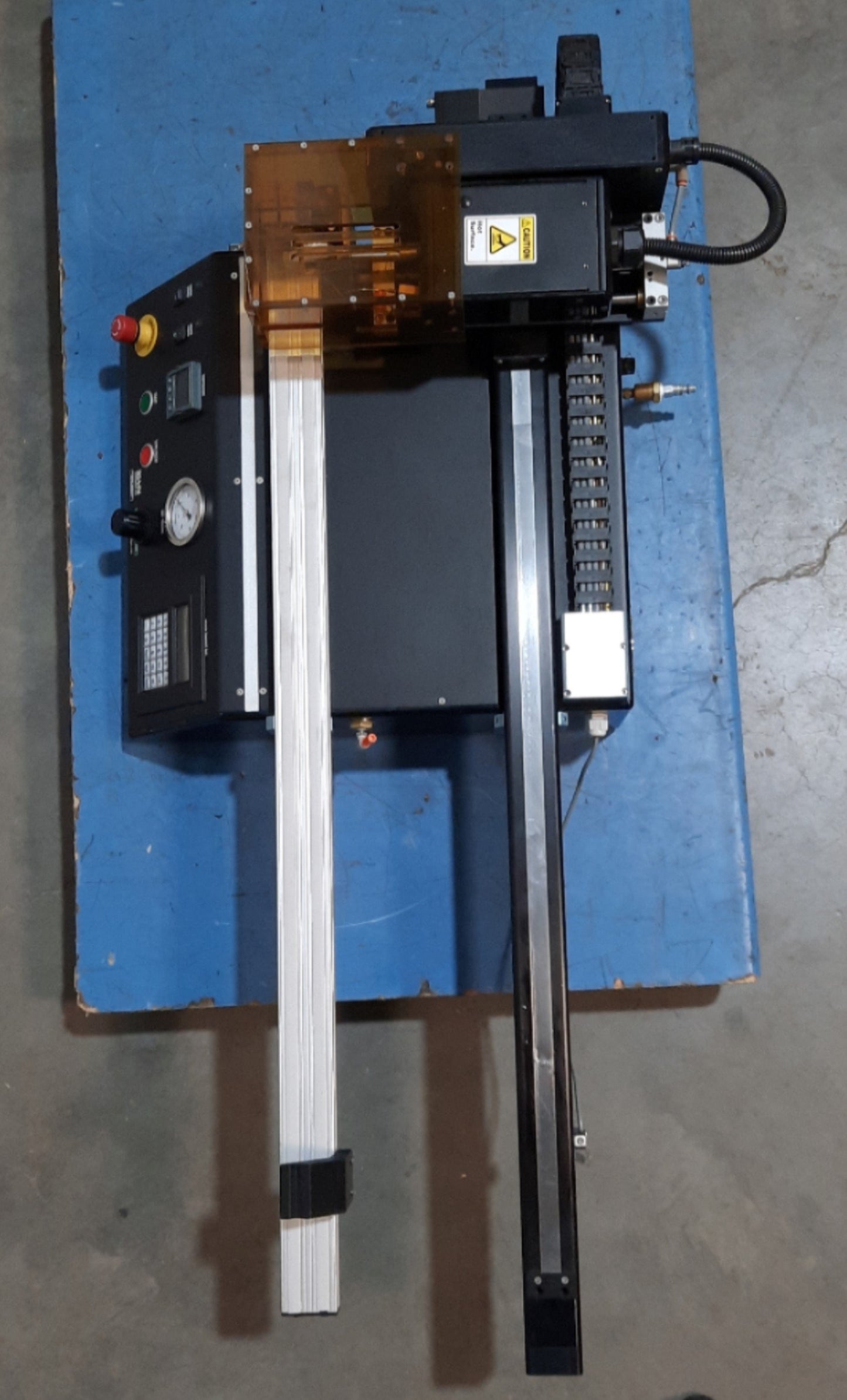 Used Beahm Designs 410-A Horizontal Laminator 750mm 20mm/sec 200-750°F 100PSI 120VAC