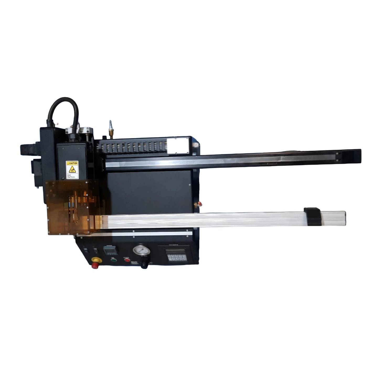 Used Beahm Designs 410-A Horizontal Laminator 750mm 20mm/sec 200-750°F 100PSI 120VAC