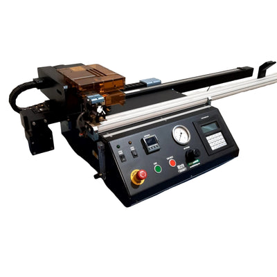 Used Beahm Designs 410-A Horizontal Laminator 750mm 20mm/sec 200-750°F 100PSI 120VAC