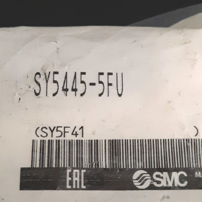 New SMC SY5445-5FU Solenoid Valve, 3-Position Center Exhaust, 0.7MPa, 24VDC Coil