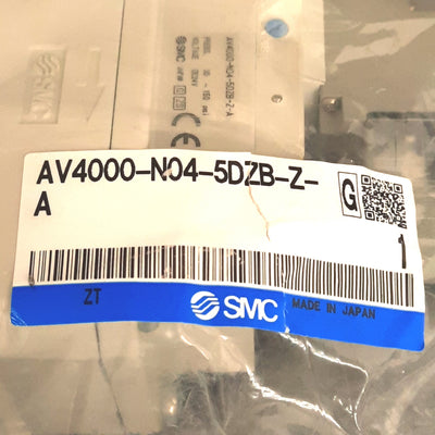 New SMC AV4000-N04-5DZB-Z-A Soft Start Valve, 1/2in NPT Port, 24VDC, 30-150psi