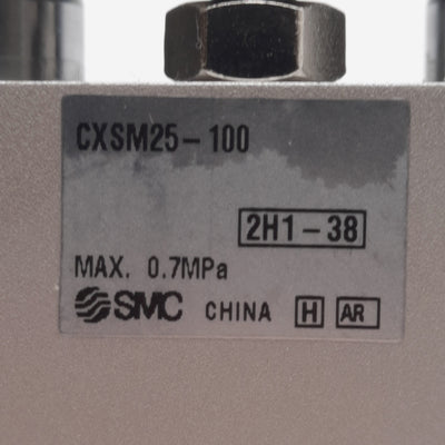 New SMC CXSM25-100 Guided Cylinder, ø25mm Bore, 100mm Stroke, Rc1/8, 0.7MPa