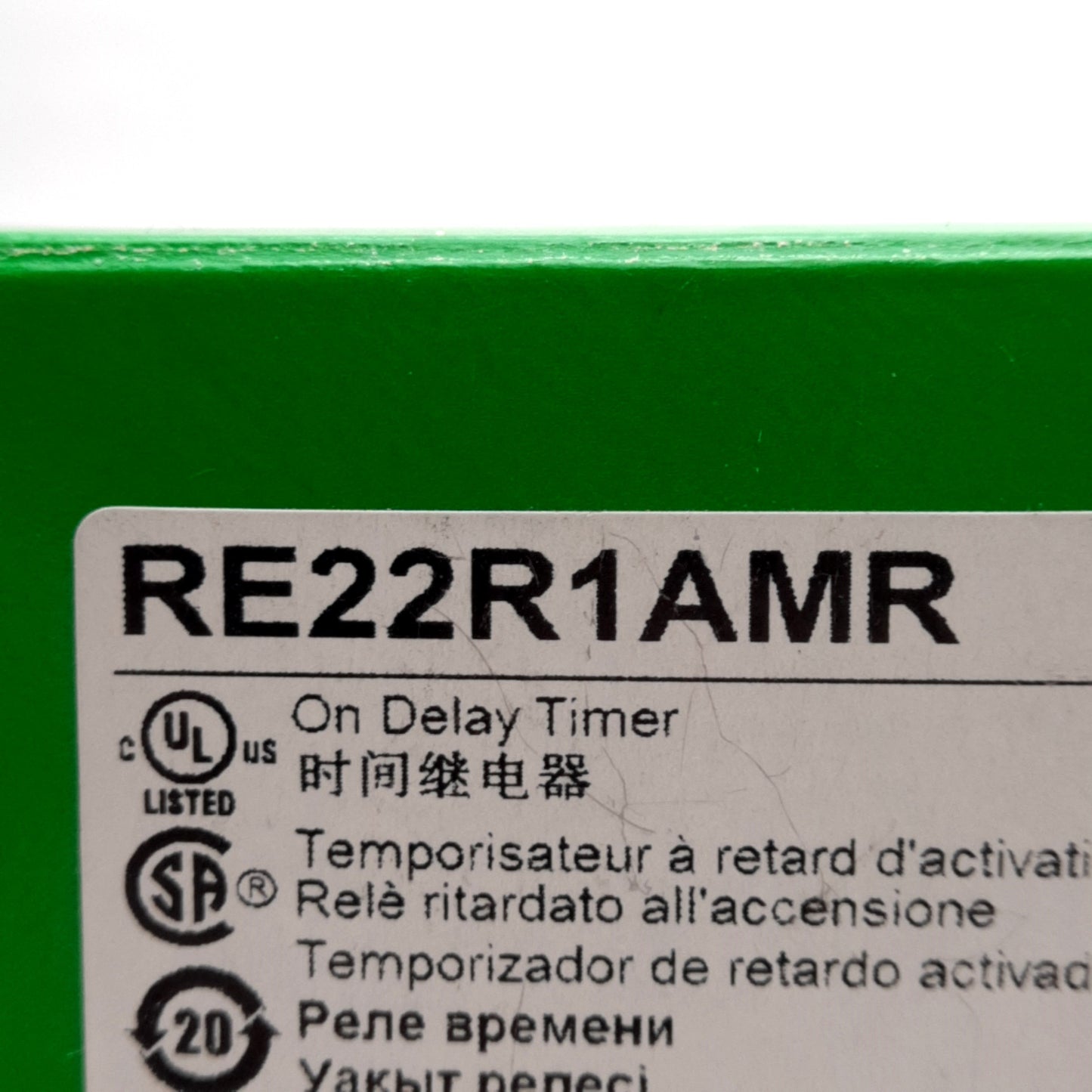 New Schneider Electric RE22R1AMR Modular Timing Relay, SPDT, 24-240V, 0.05s-300h
