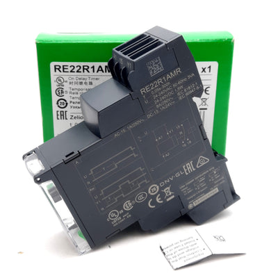 New Schneider Electric RE22R1AMR Modular Timing Relay, SPDT, 24-240V, 0.05s-300h