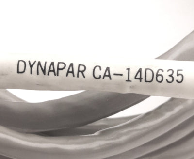 Used Dynapar CA-14D635 Encoder Cable, 10-Pin Male Circular to Flying Leads, 5Ft