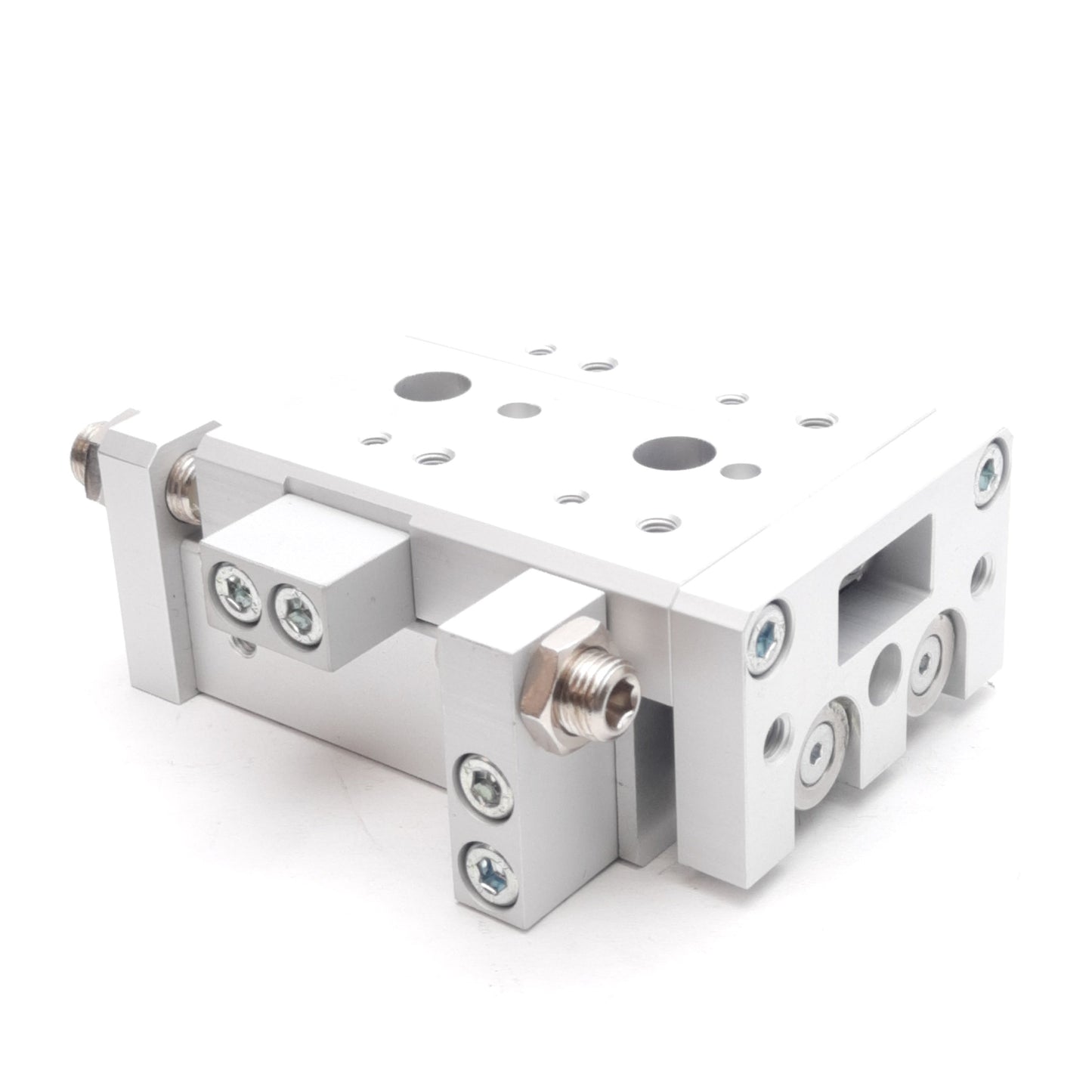 New SMC MXS16-20A Guided Cylinder ø16mm Bore, 20mm Stroke, 0.15-0.7MPa, M5x0.8 Ports
