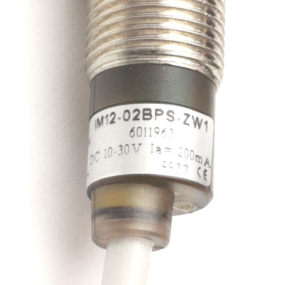 Sick IM12-02BPS-ZW1 Proximity Sensor, 2mm Range, M12 Barrel, PNP-NO, 10-30V DC