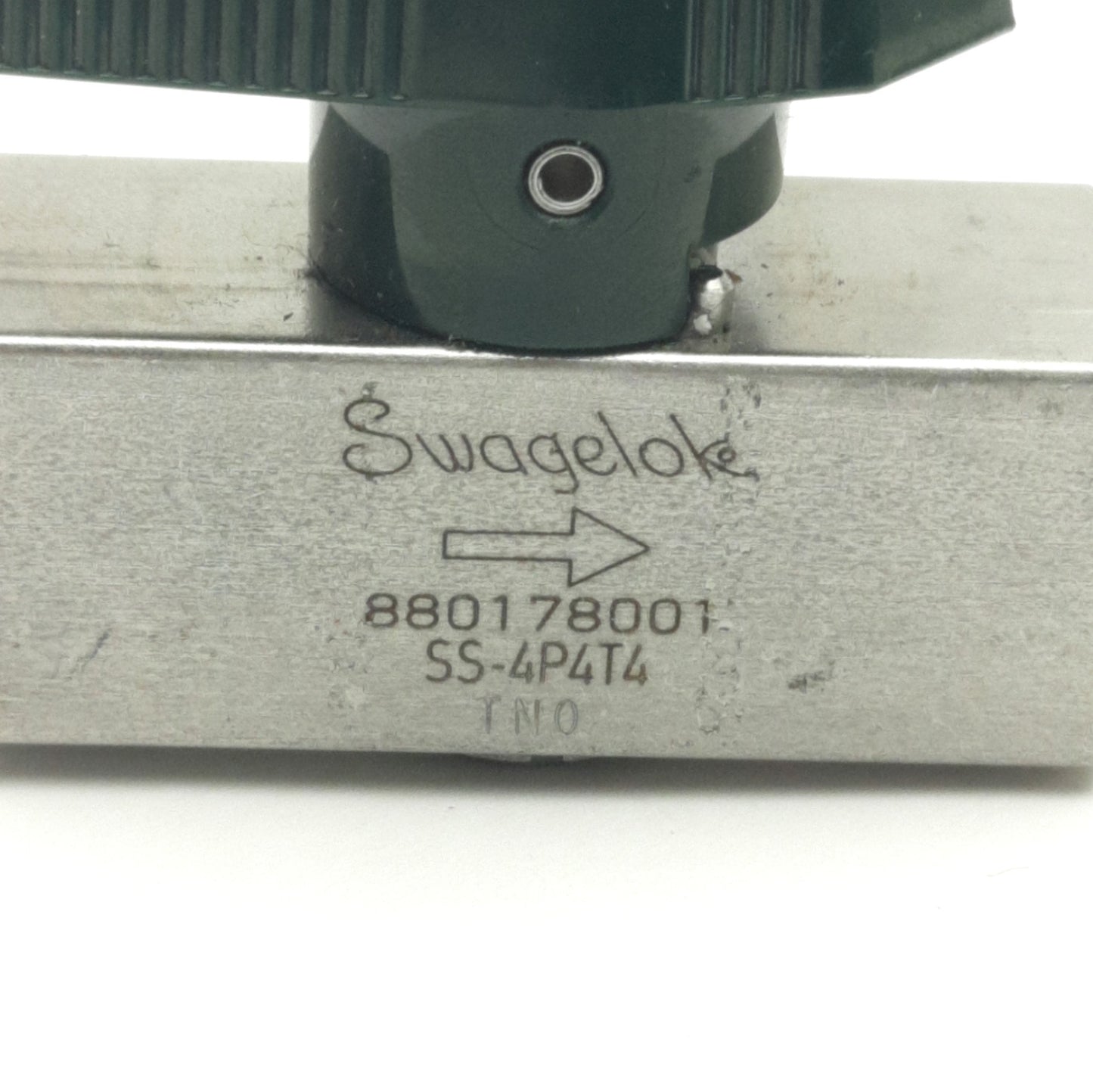 Used Swagelok SS-4P4T4 Instrument Plug Valve 1/4" NPT Female, 3000 Psig Max