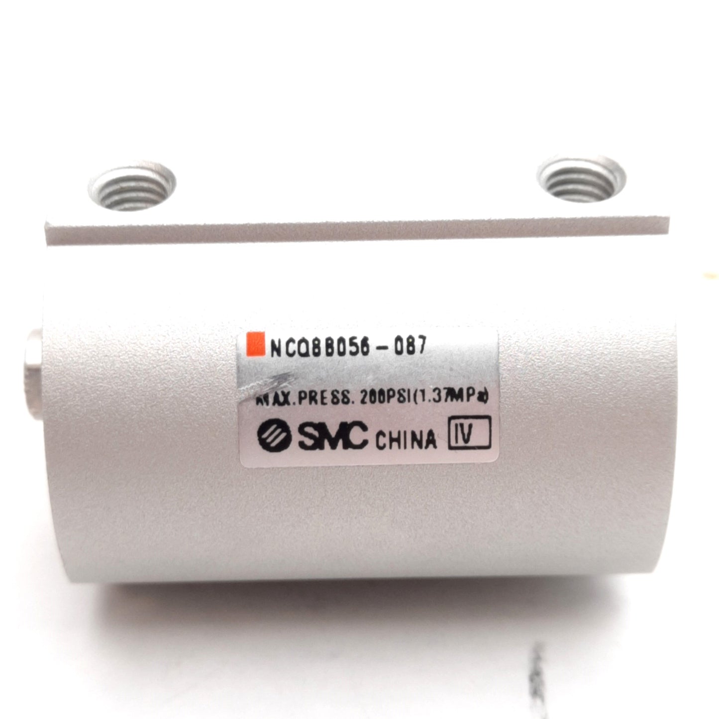 New SMC NCQ8B056-087 Compact Cylinder ø9/16in Bore, 7/8in Stroke, 200psi, 10-32UNF