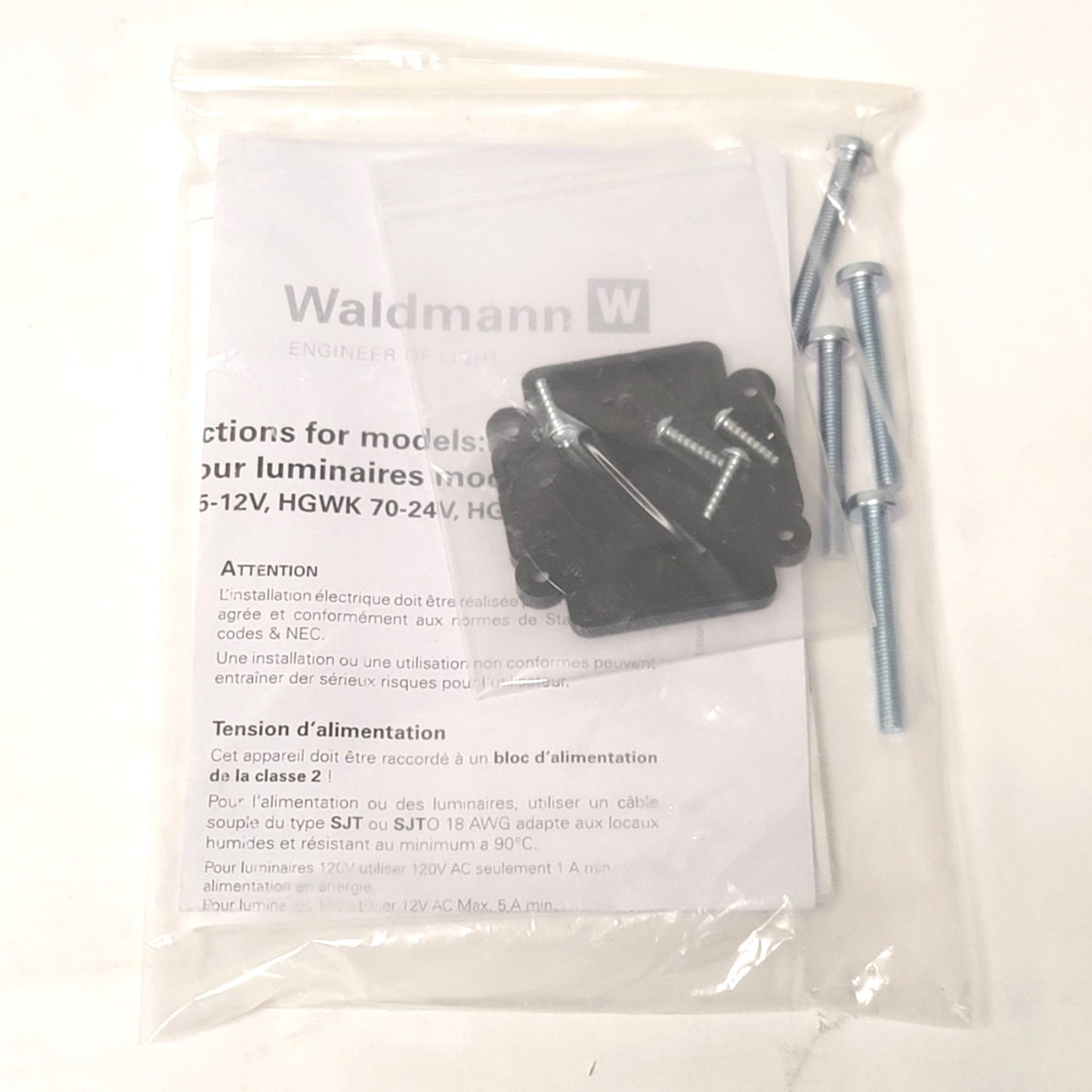 New Waldmann HGW-70-24V Articulating Machine Task Spot Light 18" Arm, 24VAC, IP65