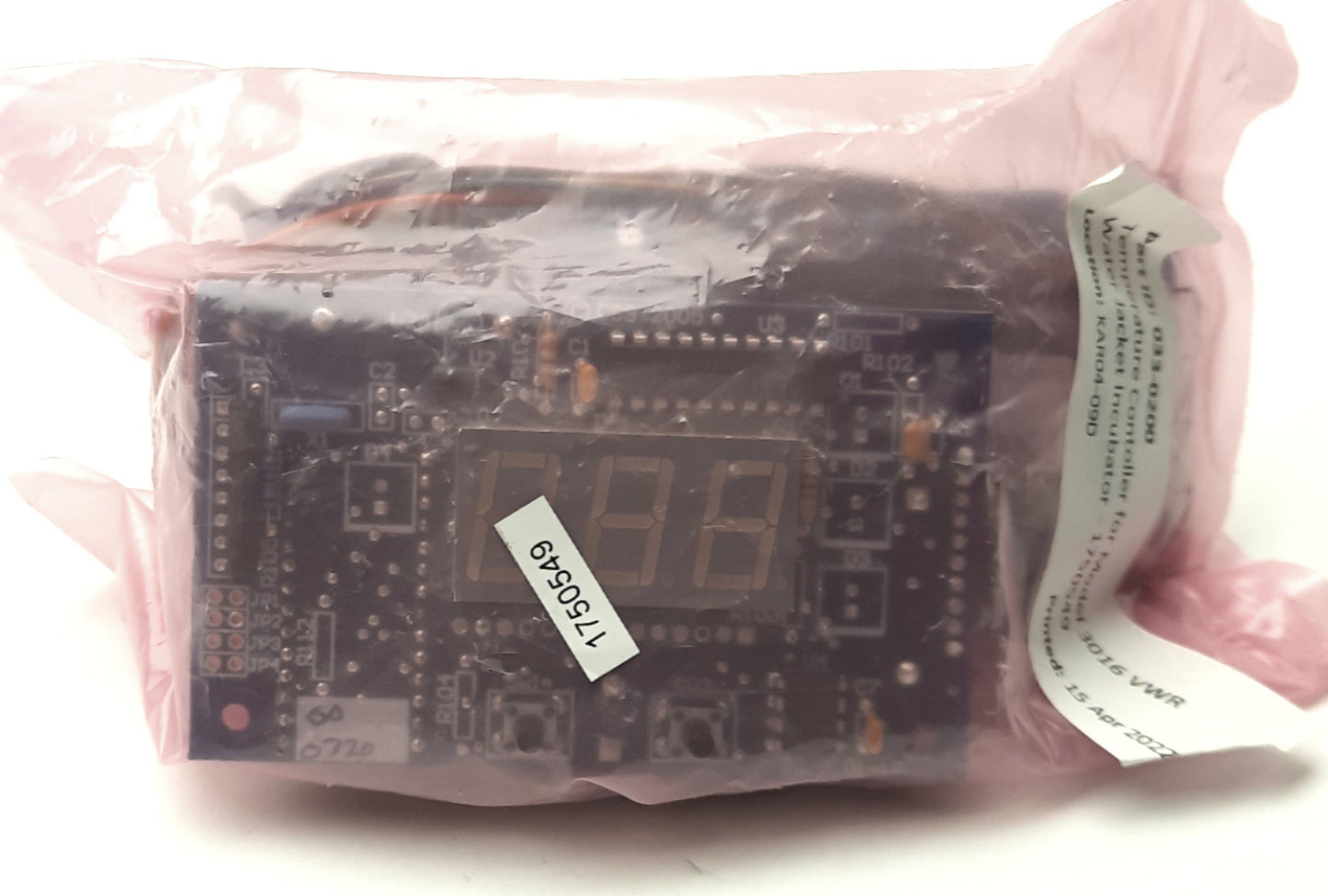 Used VWR 1750549 Incubator Temperature Controller for 1500/3000 Series