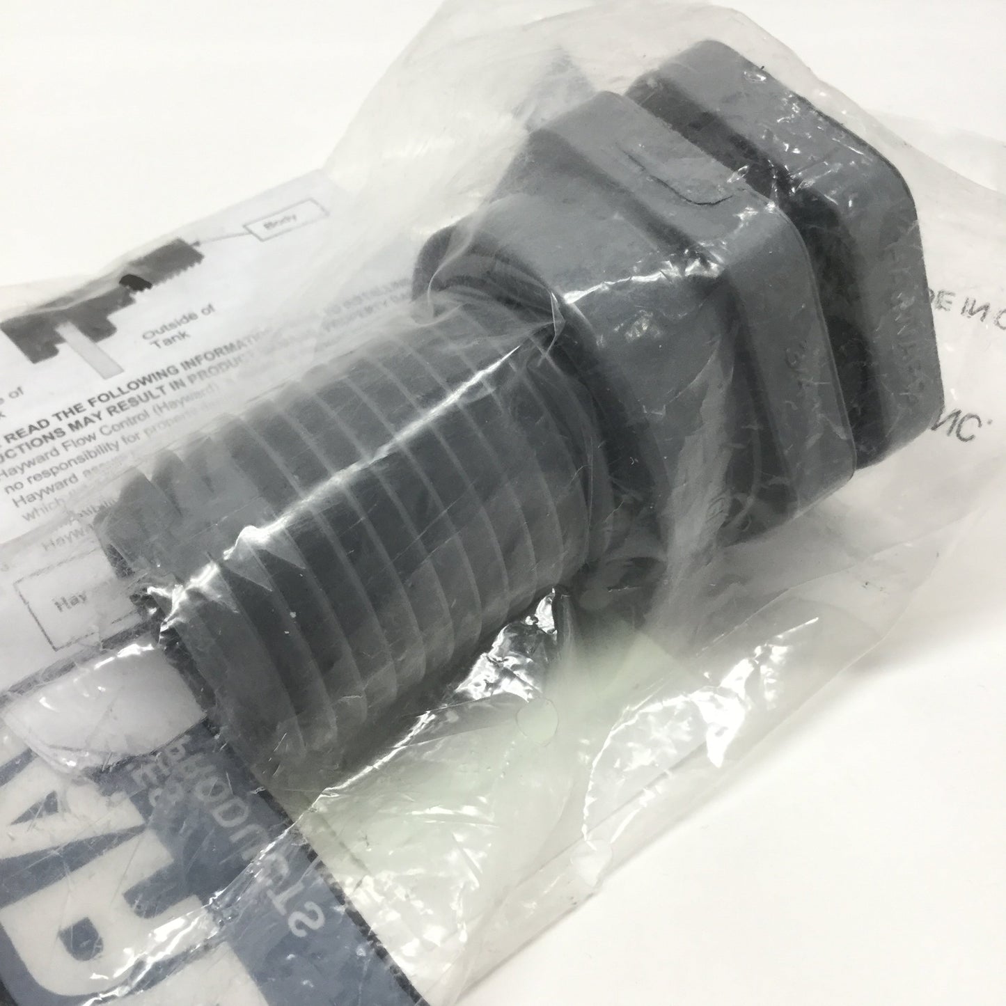 New Hayward BFA2007TES CPVC Bulkhead Tank Fitting, Standard Flange, 3/4" NPT, 150psi