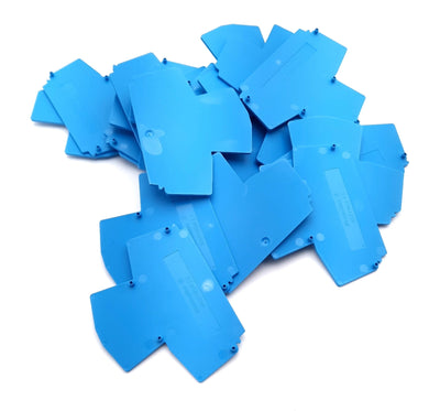 New Lot of 20 Weidmuller WAP WDK2.5 BL 1059180000 Terminal Block End Plate