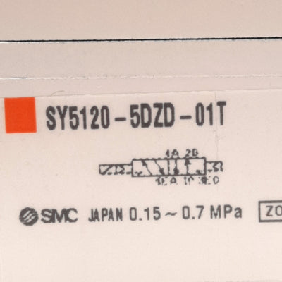 New SMC SY5120-5DZD-01T Solenoid Valve, 5-Port 2-Position, 1/8in NPTF, 24VDC Coil
