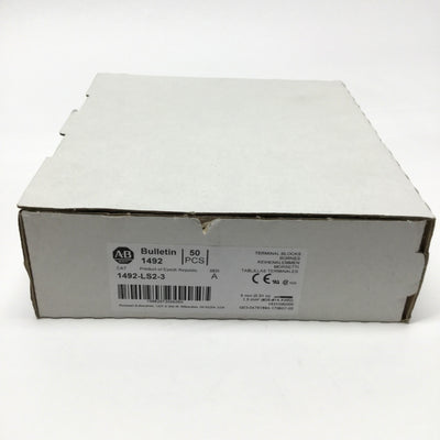 New – Open box Lot of 50 Allen Bradley 1492-LS2-3 3-Conductor Sensor Block Base 250V AC/DC 17A