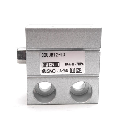New SMC CDUJB12-5D Miniature Compact Cylinder ø12mm Bore, 5mm Stroke, 0.7MPa, M3x0.5