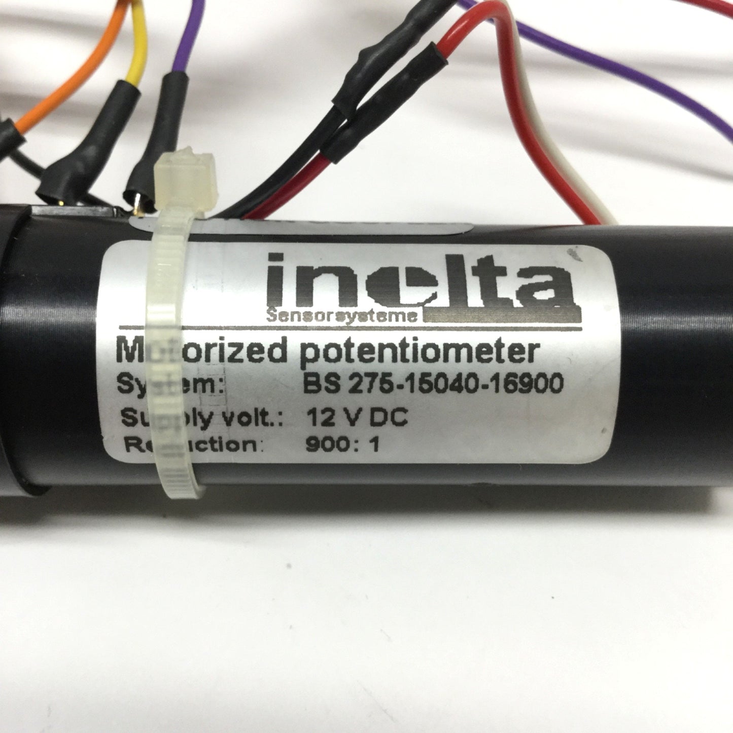 Used Inelta BS275-15040-16900 Motorized Potentiometer 12VDC, 900:1, 10-Turn, 5kOhm