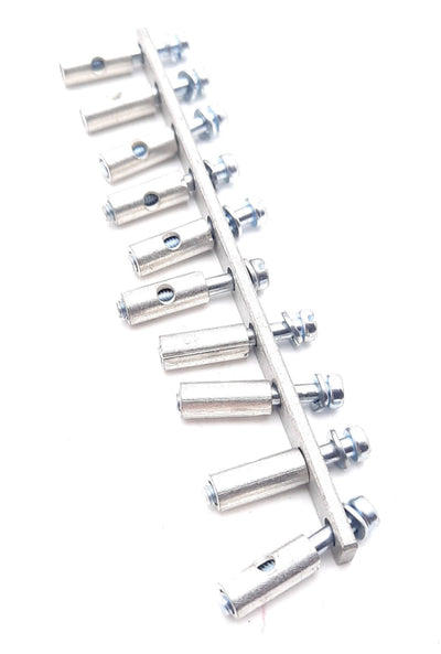 New Lot of 17 Weidmuller 0457400000 Screw Style Jumper Cross Connection 10 Position