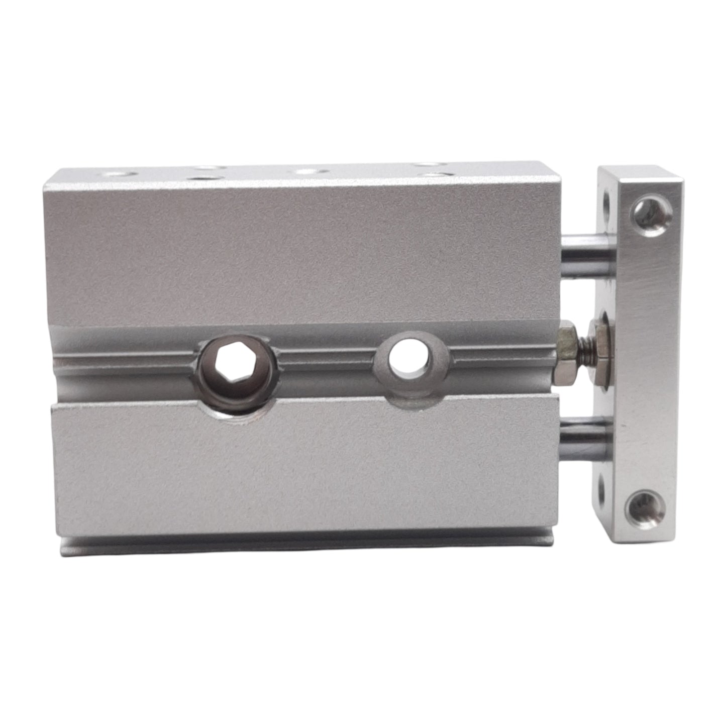 Used SMC CXSJL6-10 Compact Dual Rod Cylinder, Bore: 6mm, Stroke: 10mm, 0.7MPa, M3x0.5