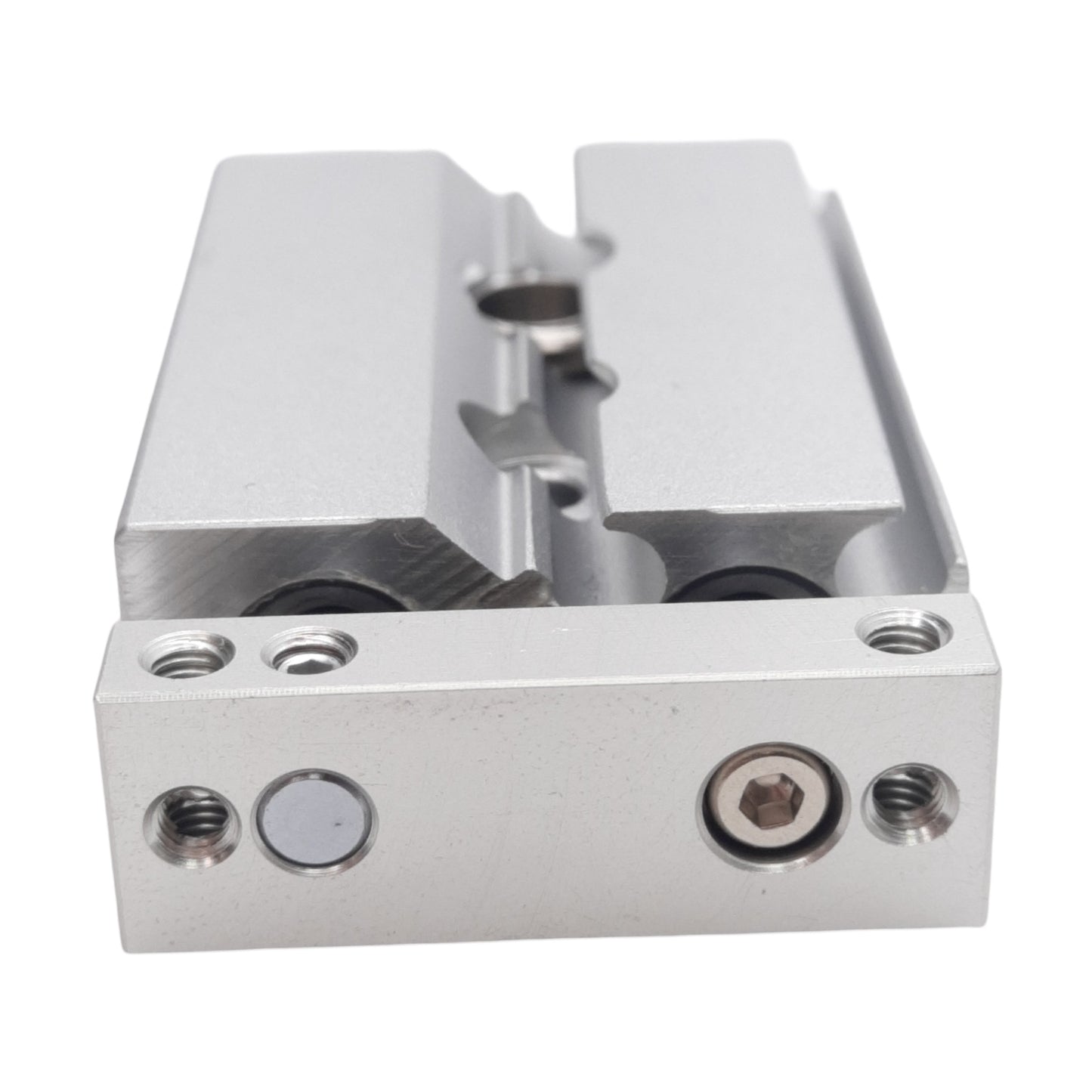 Used SMC CXSJL6-10 Compact Dual Rod Cylinder, Bore: 6mm, Stroke: 10mm, 0.7MPa, M3x0.5