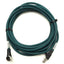 Used Cognex 185-0294R Right Angle Camera Ethernet Cable M12 8-Pin Male to Ethernet 5m