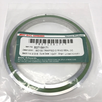 New BOC Edwards B27158171 ISO100 Trapped O-Ring Vacuum Booster Pump Viton Seal