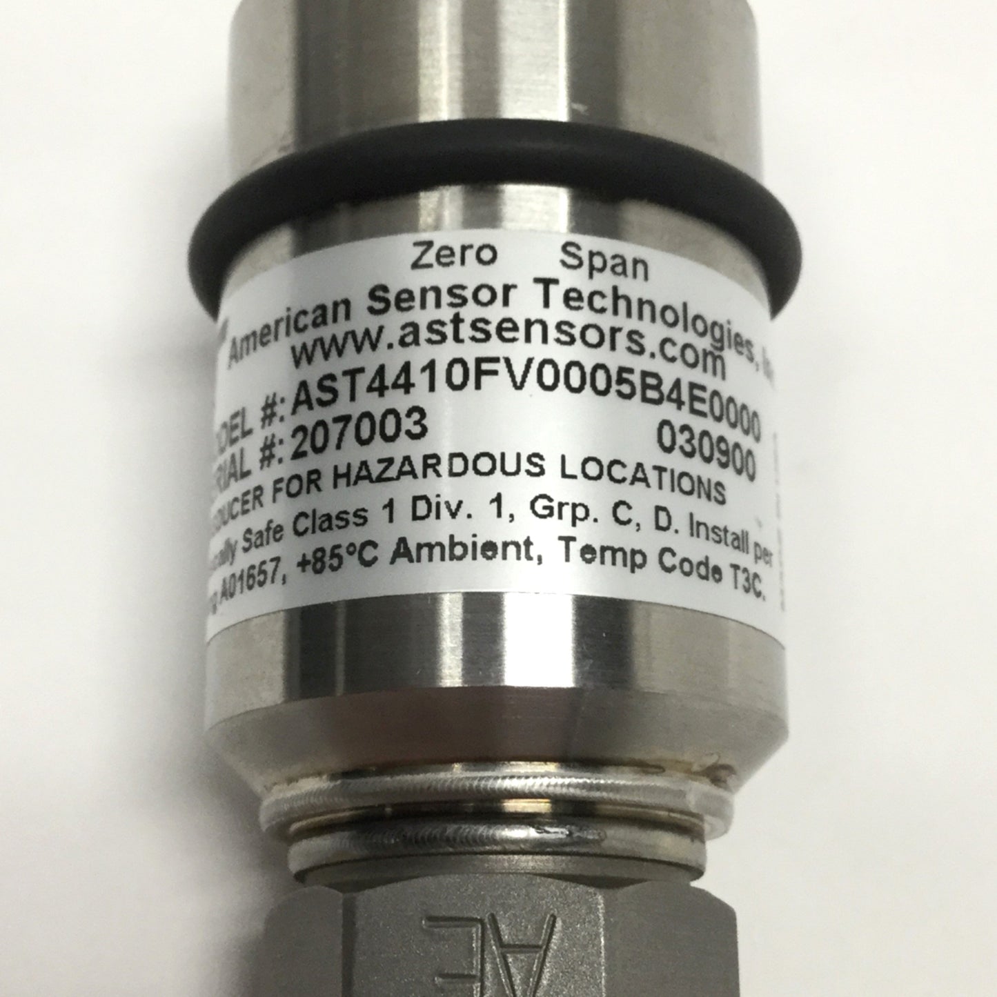 New – Open box American Sensors AST4410FV0005B4E0000 Pressure Transmitter, -1 to 5bar, 4-20mA