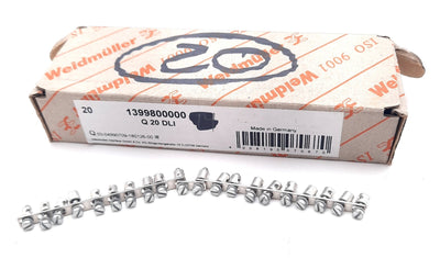 New Lot of 20 Weidmuller 1399800000 Terminal Block Cross Connection Screw In Jumpers